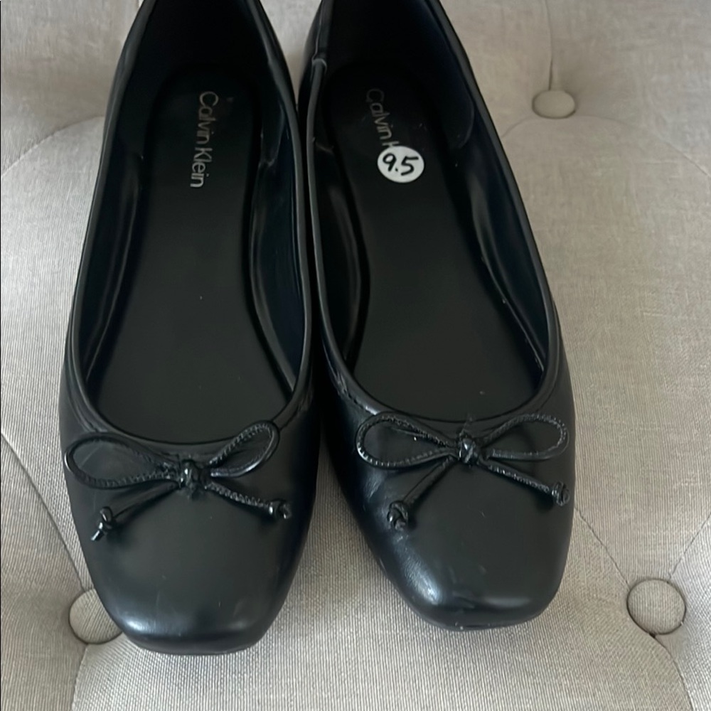 Calvin Klein Black Flats